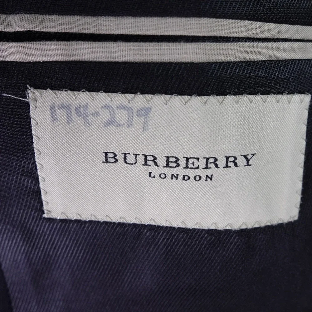 Burberry London Mens‎ Bond Street 100% Wool 3-Button Blazer Black 40 Long
